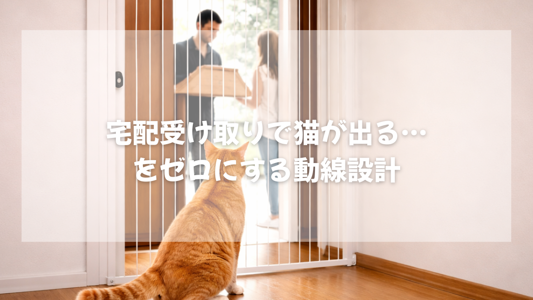 宅配受け取りで猫が出る…をゼロにする動線設計【獣医師がやさしく解説】
