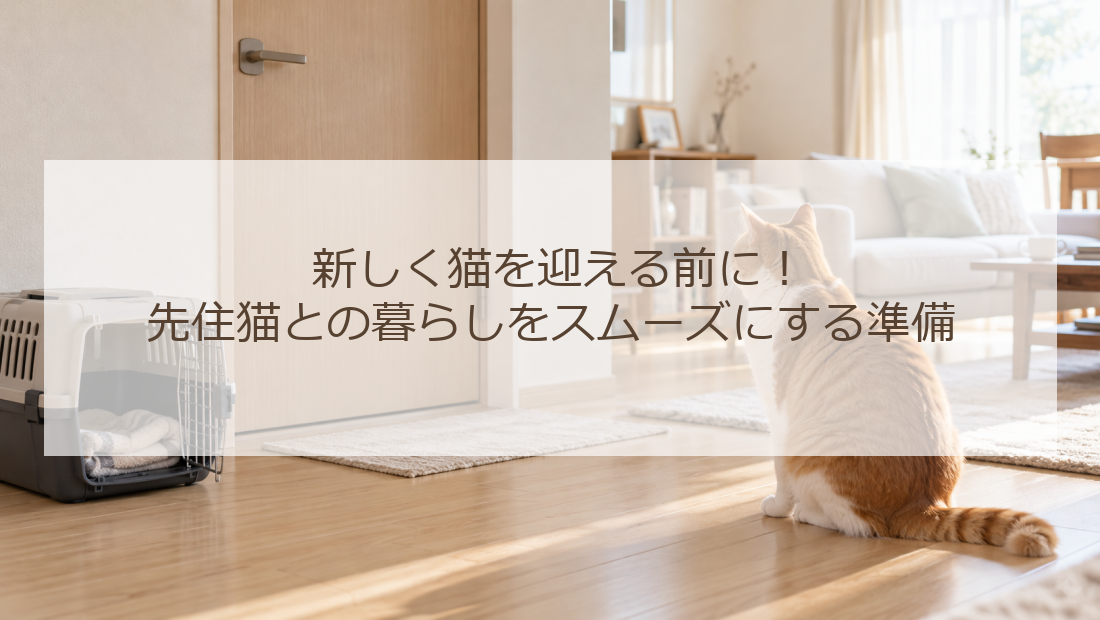 新しく猫を迎える前に！先住猫との暮らしをスムーズにする準備