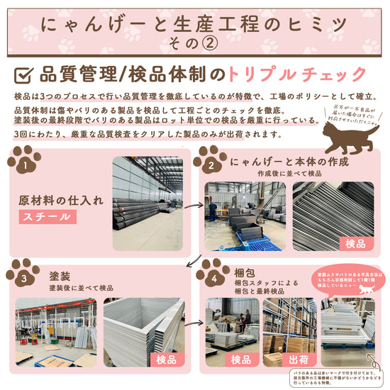 LIFAXIA ペットゲート 猫 島袋商店 【ペットゲート170cm,190cm用拡張 or 過密パーツ 白】