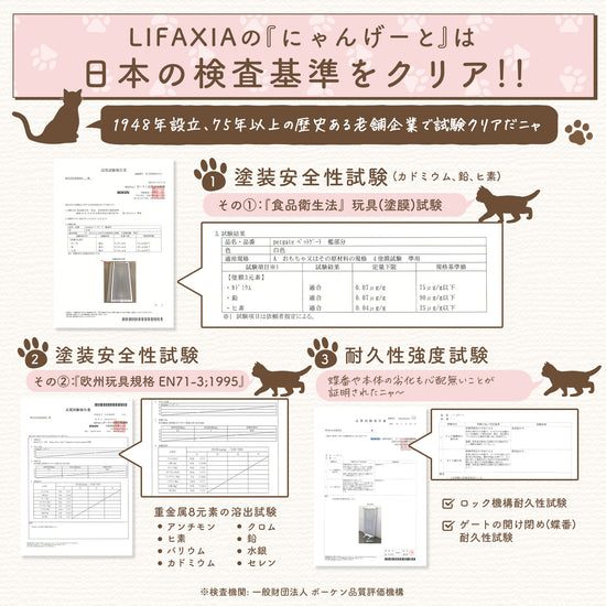 LIFAXIA ペットゲート 猫 島袋商店 【ペットゲート170cm,190cm用拡張 or 過密パーツ 白】